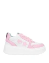 Chiara Ferragni Woman Sneakers Pink Size 8 Leather