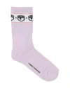 Chiara Ferragni Woman Socks & Hosiery Lilac Size Onesize Cotton, Polyamide, Elastane In Purple