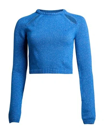 Chiara Ferragni Woman Sweater Bright Blue Size S Wool, Viscose, Polyamide, Cashmere