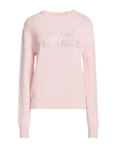 Chiara Ferragni Woman Sweater Pink Size L Merino Wool