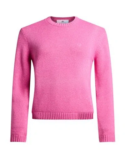 Chiara Ferragni Woman Sweater Pink Size Xxs Wool, Viscose, Polyamide, Cashmere