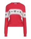 Chiara Ferragni Woman Sweater Red Size S Wool, Viscose, Polyamide, Cashmere