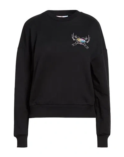 Chiara Ferragni Woman Sweatshirt Black Size L Cotton