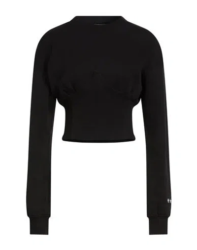 Chiara Ferragni Woman Sweatshirt Black Size L Cotton