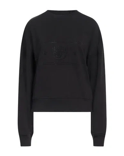 Chiara Ferragni Rhinestone-embellished Sweatshirt In Schwarz