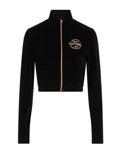 Chiara Ferragni Woman Sweatshirt Black Size L Cotton, Polyamide