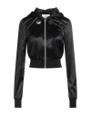 Chiara Ferragni Woman Sweatshirt Black Size M Polyester, Elastane In Black