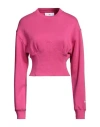 Chiara Ferragni Woman Sweatshirt Fuchsia Size S Cotton, Elastane In Pink