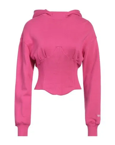 Chiara Ferragni Woman Sweatshirt Fuchsia Size M Cotton, Elastane In Pink