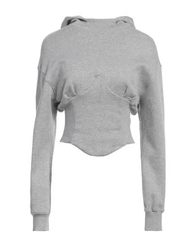 Chiara Ferragni Woman Sweatshirt Grey Size Xs Cotton, Elastane