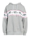 Chiara Ferragni Woman Sweatshirt Grey Size Xs Cotton