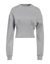 Chiara Ferragni Woman Sweatshirt Light Grey Size M Cotton, Elastane