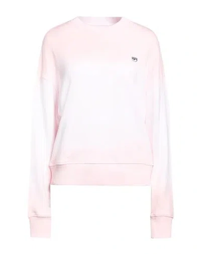 Chiara Ferragni Woman Sweatshirt Light Pink Size M Cotton