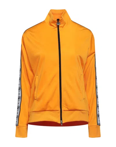 Chiara Ferragni Sweatshirts In Mandarin