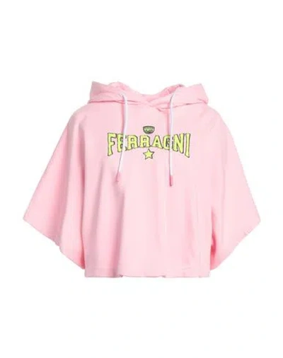 Chiara Ferragni Woman Sweatshirt Pink Size L Cotton