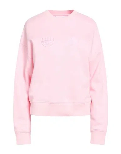 Chiara Ferragni Woman Sweatshirt Pink Size S Cotton