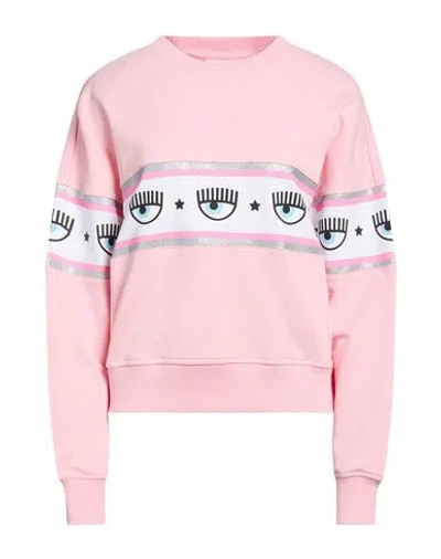 Chiara Ferragni Woman Sweatshirt Pink Size S Cotton