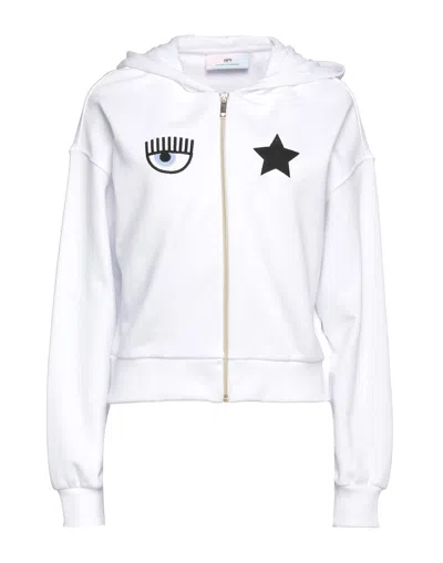 Chiara Ferragni Sweatshirts In White