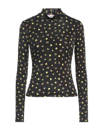 Chiara Ferragni Woman T-shirt Black Size L Viscose, Elastane