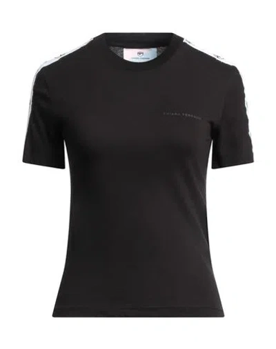 Chiara Ferragni Woman T-shirt Black Size S Cotton