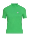Chiara Ferragni Woman T-shirt Green Size M Cotton In Green