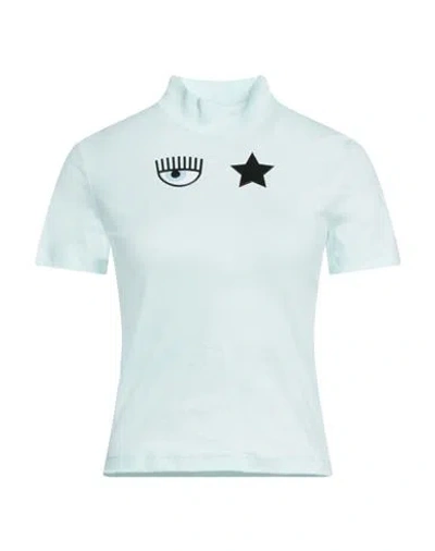 Chiara Ferragni Woman T-shirt Light Green Size S Cotton