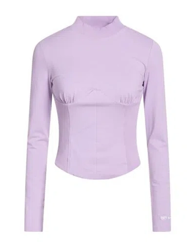 Chiara Ferragni Woman T-shirt Lilac Size Xs Cotton, Elastane In Purple