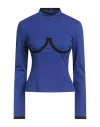 Chiara Ferragni Woman T-shirt Navy Size 6 Viscose, Polyamide, Elastane In Blue