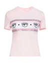 Chiara Ferragni Woman T-shirt Pink Size L Cotton
