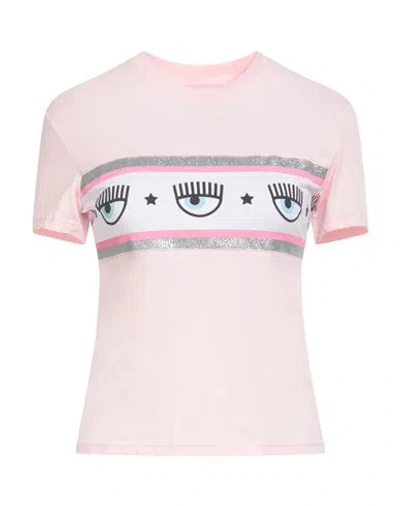 Chiara Ferragni Woman T-shirt Pink Size L Cotton
