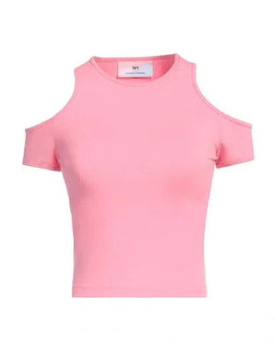 Chiara Ferragni Woman T-shirt Pink Size S Cotton, Elastane