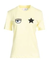 Chiara Ferragni Woman T-shirt Yellow Size L Cotton