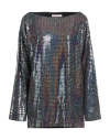 Chiara Ferragni Woman Top Black Size S Polyamide, Polyester, Elastane In Black