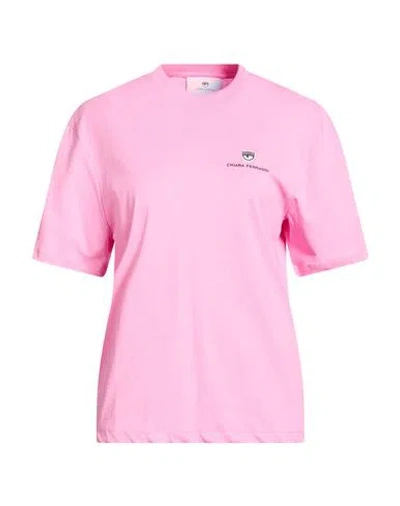 Chiara Ferragni Woman T-shirt Pink Size M Cotton
