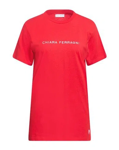 Chiara Ferragni Woman T-shirt Red Size Xs Cotton