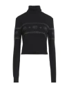 Chiara Ferragni Woman Turtleneck Black Size L Wool, Viscose, Polyamide, Cashmere