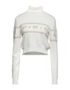 Chiara Ferragni Turtlenecks In White