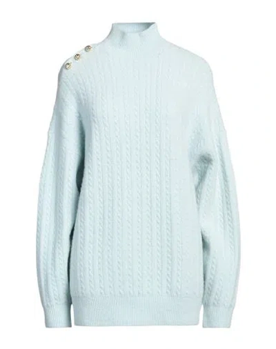 Chiara Ferragni Woman Turtleneck Sky Blue Size M Acrylic, Polyamide, Wool, Elastane