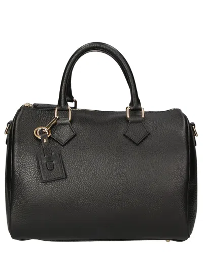 Chiara Ferretti Leather Satchel In Black
