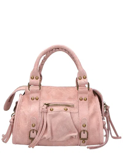 Chiara Ferretti Leather Satchel In Pink