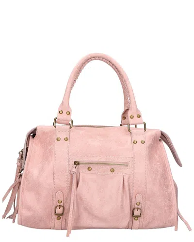 Chiara Ferretti Leather Satchel In Pink