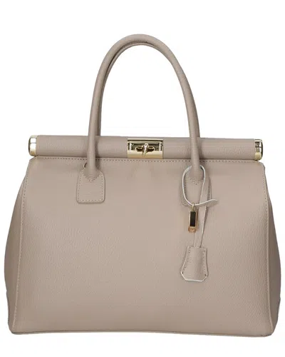 Chiara Ferretti Leather Shopper Tote In Neutral