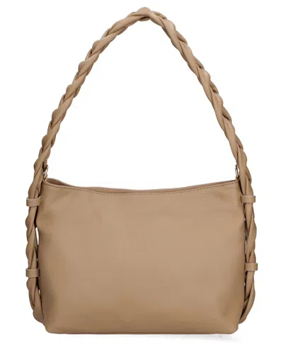 Chiara Ferretti Leather Shoulder Bag In Brown