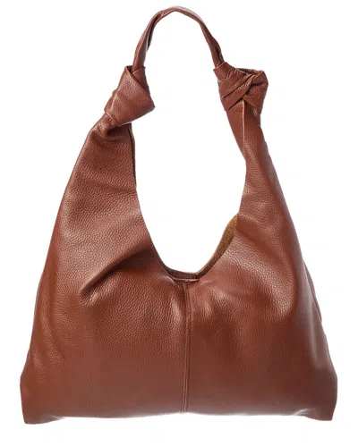 Chiara Ferretti Leather Shoulder Bag In Brown