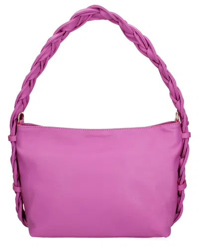 Chiara Ferretti Leather Shoulder Bag In Pink