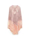 Chiara Is Fringed Open-knit Scarf In Multi