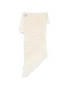 Chiara Is Lochstrick-cape Mit Fransenbesatz In White