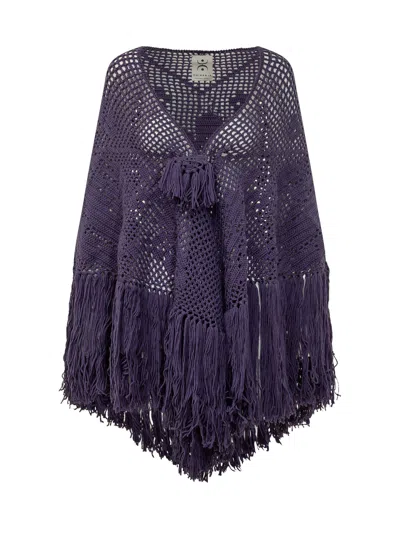 Chiara Is Peony Pattern Shawl Scarf In Grape Must Burgundy