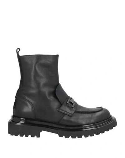 Chiara Luciani Woman Ankle Boots Black Size 6 Leather