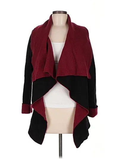 Pre-owned Chiaramente Wool Cardigan Sweater In Burgundy